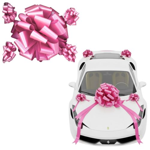 Moño Gigante para Auto Color Rosa