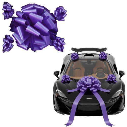 Moño Gigante para Auto Color Violeta