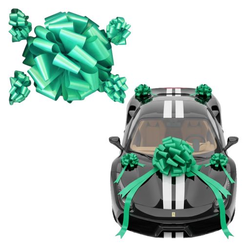 Moño Gigante para Auto Color Verde Agua