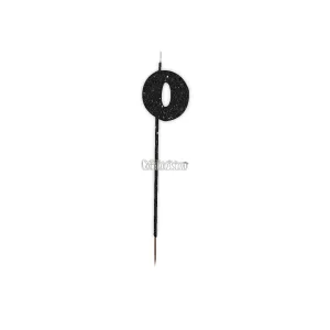 Vela Pinche Gibreada Nº0 Color Negro