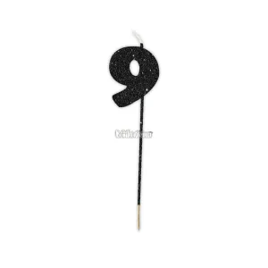 Vela Pinche Gibreada Nº9 Color Negro