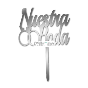 Pinche Fibrofacil Nuestra Boda Plateado