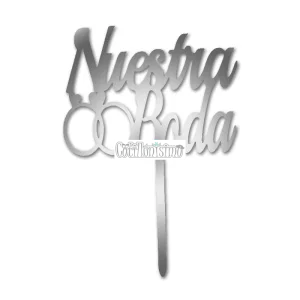 Pinche Fibrofacil Nuestra Boda Plateado