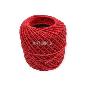 Ovillo de Hilo Barrilete de Algodon Rojo 33 grs