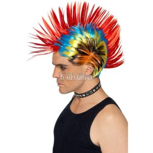 Peluca PUNK Multicolor (NO LED) - Imagen 2