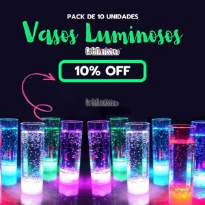 Vaso Luminoso (LED) - Pack X10 Unidades