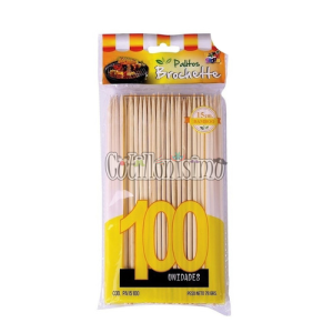 Palito Brochet 15 Cm X100 Unidades