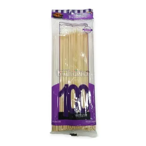 Palito Brochet Grueso 25 Cm X100 Unidades