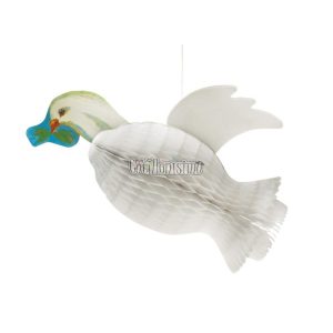 Adorno Colgante Paloma Del Olivo x28 cm Color Blanco