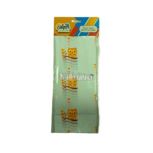 Papel Seda CARPEL Estampado Buho Naranja x5 Unidades