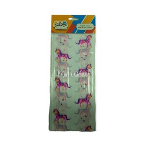 Papel Seda CARPEL Estampado Caballo Rosa x5 Unidades