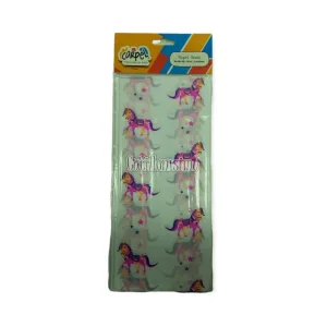 Papel Seda CARPEL Estampado Caballo Rosa x5 Unidades