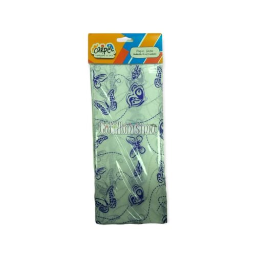 Papel Seda CARPEL Estampado Mariposa Violeta x5 Unidades