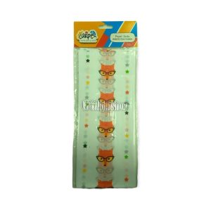 Papel Seda CARPEL Estampado Zorro Con Anteojos y Estrellas x5 Unidades