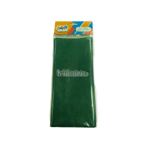 Papel Seda CARPEL Liso Color Verde Oscuro x5 Unidades