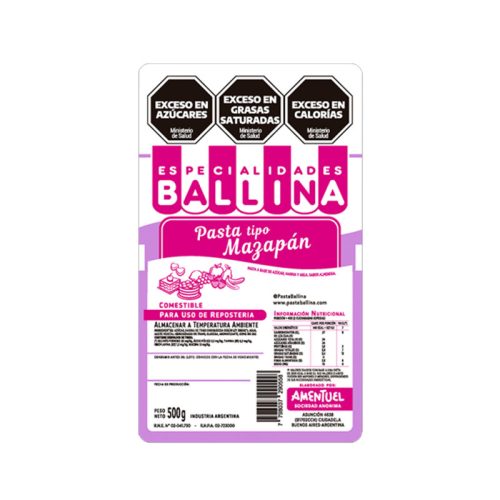 Pasta Tipo Mazapan BALLINA 500g