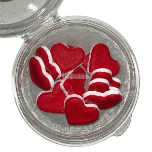 Pastillaje Azúcar Corazones Rojos x12u