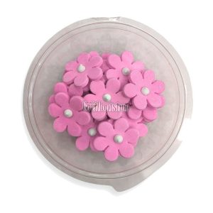 Pastillaje Azucar Flor Alegre Rosa x20 Unidades