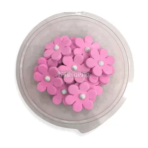 Pastillaje Azucar Flor Alegre Rosa x20 Unidades