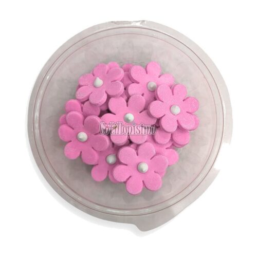Pastillaje Azucar Flor Alegre Rosa x20 Unidades