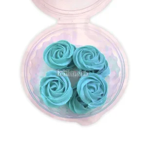 Pastillaje Roseton Glace Color Celeste X8 Unidades