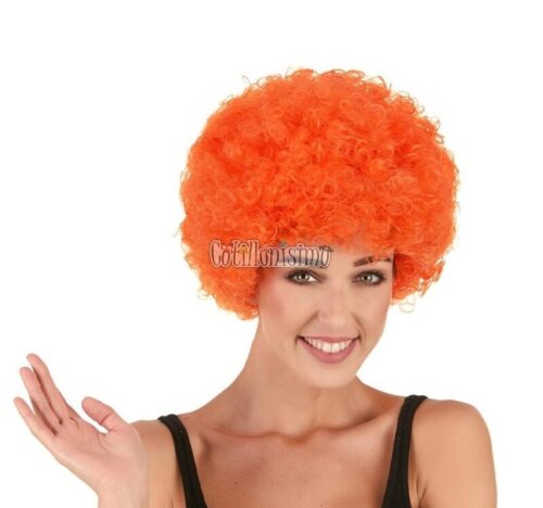 Peluca Afro Color NARANJA
