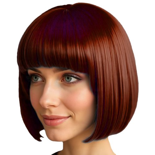 Peluca Corta Color MARRON
