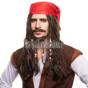 Peluca JACK SPARROW (PIRATA STYLE) - Imagen 2
