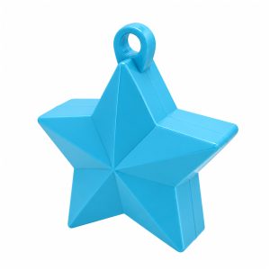 Pesa para Globos Forma ESTRELLA - Color CELESTE