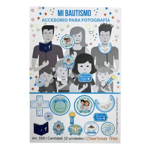 Photo Props MI BAUTISMO NENE X 12 Unidades CARTON