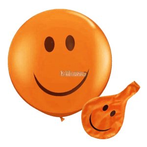 Piñata Globo Smile Sonrisa 24 Pulgadas Color Naranja