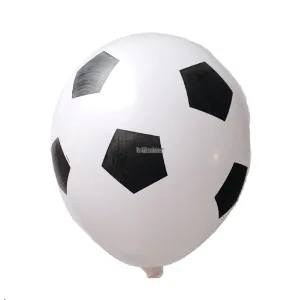 Piñata Globo Pelota de Futbol Blanca y Negra 24 Pulgadas