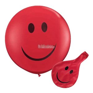 Piñata Globo Smile Sonrisa 24 Pulgadas Color Rojo