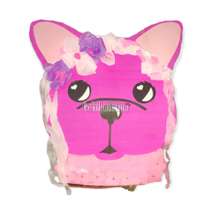 Piñata Perrito Bull Dog Fucsia