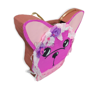Piñata Perrito Bull Dog Fucsia - Imagen 3