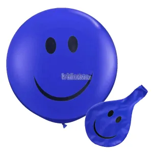 Piñata Globo Smile Sonrisa 24 Pulgadas Color Azul