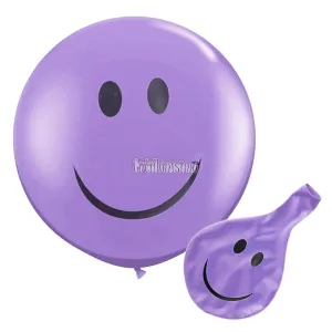 Piñata Globo Smile Sonrisa 24 Pulgadas Color Lila