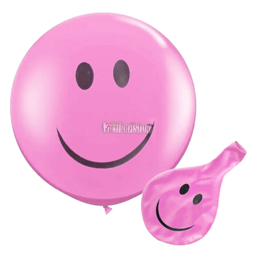 Piñata Globo Smile Sonrisa 24 Pulgadas Color Rosa Pastel