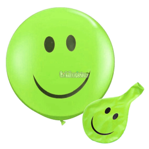 Piñata Globo Smile Sonrisa 24 Pulgadas Color Verde Manzana