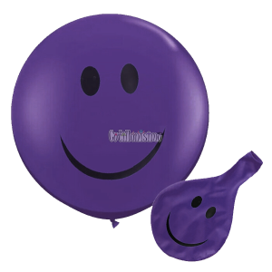 Piñata Globo Smile Sonrisa 24 Pulgadas Color Violeta