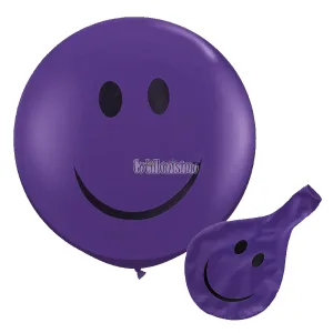 Piñata Globo Smile Sonrisa 24 Pulgadas Color Violeta