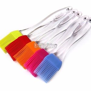 Pincel Silicona Mango Transparente 17 Cm
