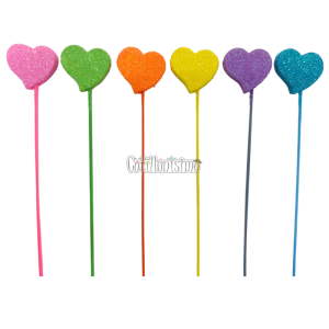 Pinche Gibre Goma Eva Corazon Colores Surtidos x1 Unidad TKS