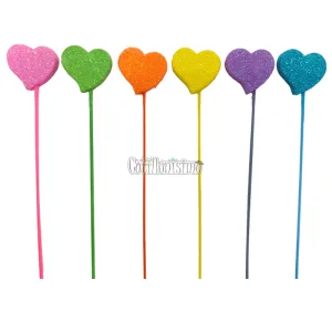 Pinche Gibre Goma Eva Corazon Colores Surtidos x1 Unidad TKS