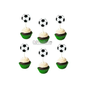 Pinches para Cupcake Futbol x20 Unidades - Imagen 2