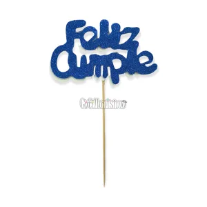 Pinche Feliz Cumple Gibreado Goma Eva Azul