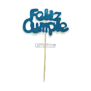 Pinche Feliz Cumple Gibreado Goma Eva Celeste - Turquesa