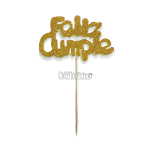 Pinche Feliz Cumple Gibreado Goma Eva Dorado
