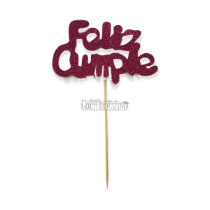 Pinche Feliz Cumple Gibreado Goma Eva Fucsia