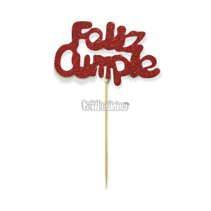 Pinche Feliz Cumple Gibreado Goma Eva Rojo